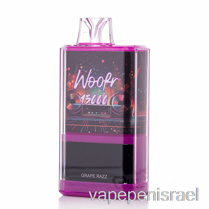 חד פעמי Vape Israel Woofr 15000 חד פעמי ענבים Razz